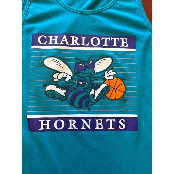 Men’s Charlotte Hornets Tank Top 3XL Teal NBA Jersey Style EUC - Picture 4 of 8